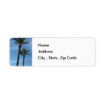 Palm Trees Return Address Label