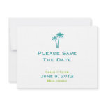 Palm Trees Save The Date Card Invites