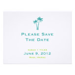 Palm Trees Save The Date Card Invites