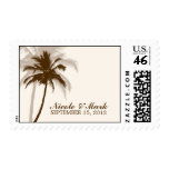 Palm Trees Summer Wedding Postage