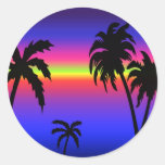 Palm Trees Tropical Sunset Sticker