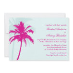 Palm Trees Wedding Personalized Announcement