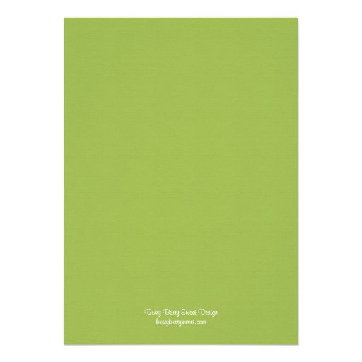 Palm Trees Wedding Invitation - Lime Border