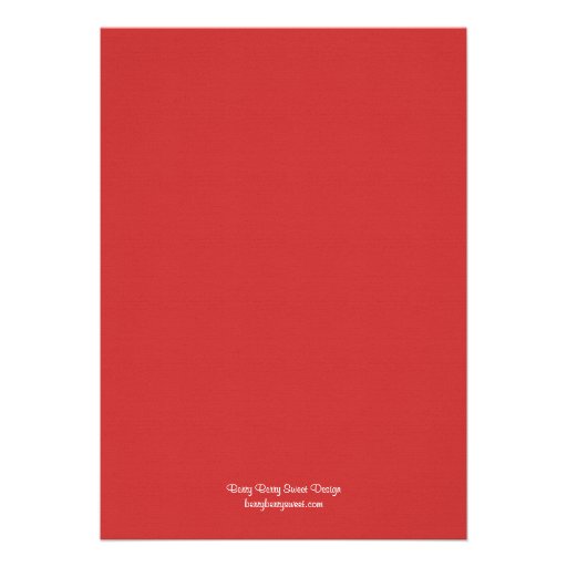 Palm Trees Wedding Invitation - Red