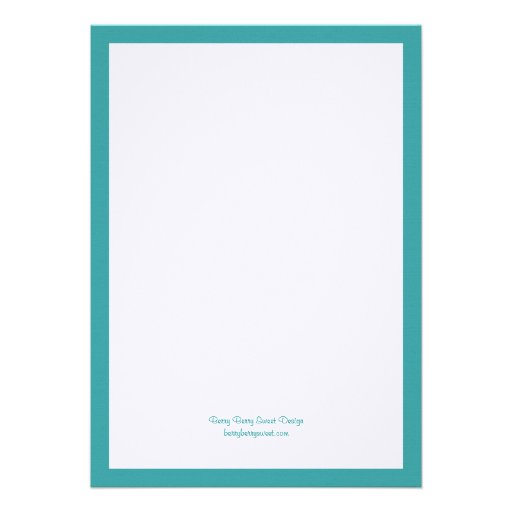 Palm Trees Wedding Invitation - White/Aqua