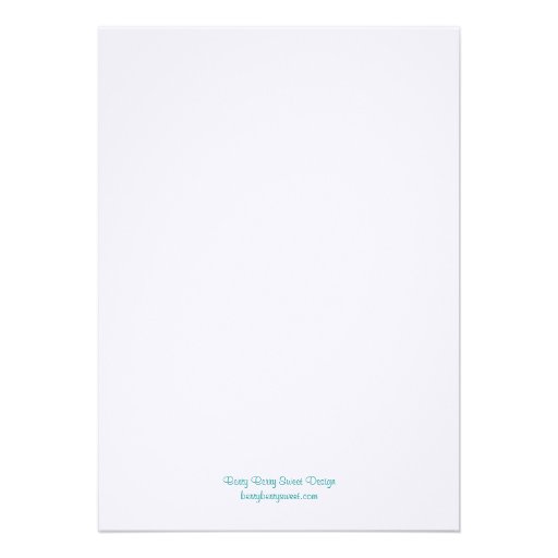 Palm Trees Wedding Invitation - White/Aqua