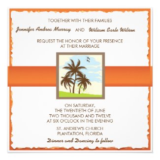 Palm Trees - Wedding Invitations
