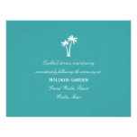 Palm Trees Wedding Reception Card Personalized Announcements