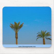 Palm Trees with Blue Sky Mousepad