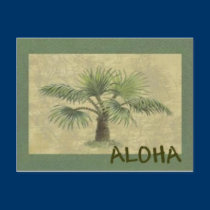 Palmas ALOHA Postcard