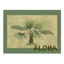 Palmas ALOHA Postcard