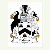 Palmer Family Crest Postcard