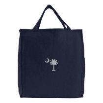 Palmetto Embroidered Tote Bag