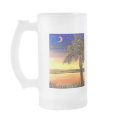 Palmetto Sunset 16 oz glass mug