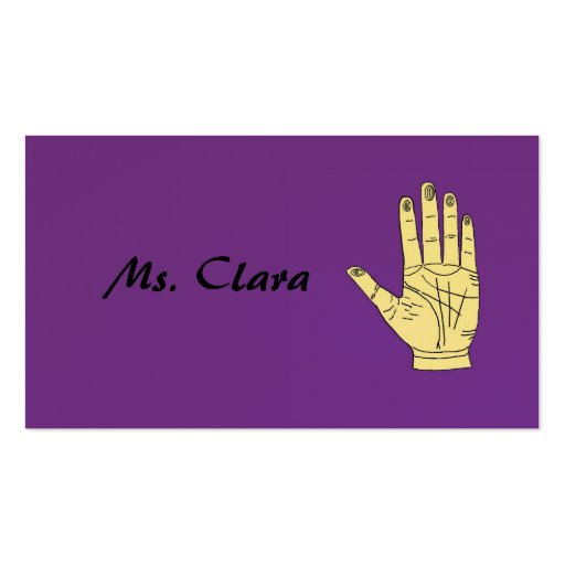 Palmistry Business Card