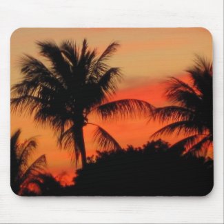 Palms at Sunset mousepad