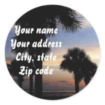 Palms At sunset stickers by Priscilla48 Palms At sunset stickers