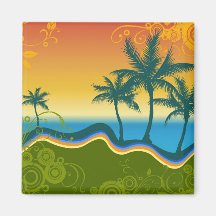 Palms Fridge Magnet