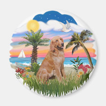 Palms - Golden #2 Refrigerator Magnet