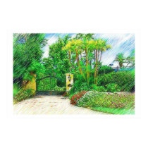 Palms & landscape - Miami Beach, FL collection  posters