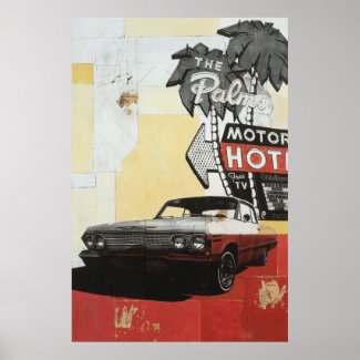 Palms Motor Hotel Print print