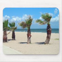 PALMS ON CORPUS CHRISTI BEACH mousepads by dgpaulart PALMS ON CORPUS CHRISTI BEACH mousepads