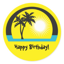 PalmTree, Happy Birthday! stickers