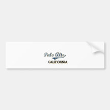Palo Alto California City Classic Bumper Sticker