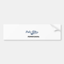 Palo Alto Pennsylvania City Classic Bumper Sticker