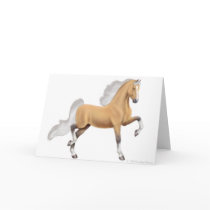 Palomino American Saddlebred Greeting Card by twopurringcats Palomino American Saddlebred Greeting Card