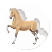 Palomino American Saddlebred Sticker