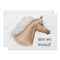 Palomino Arabian Horse Party Invitation