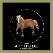Palomino Belgian Draft Horse ATTITUDE Poster posters