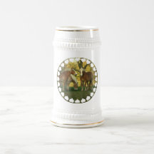 Palomino Draft Horses Beer Stein Mugs