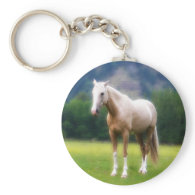 Palomino Dream Horse Keychain