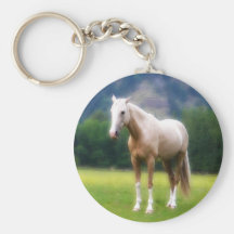 Palomino Dream Horse Keychain