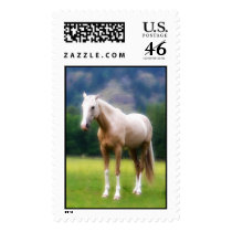 Palomino Dream Horse Postage Stamp