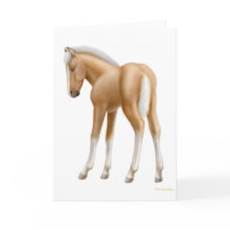 Palomino Foal Greeting Card