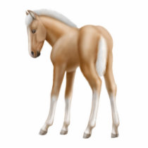 Palomino Foal Holiday Ornament Photo Cut Outs