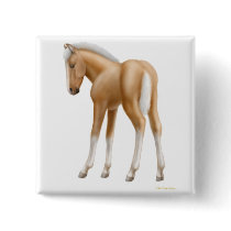 Palomino Foal Pin buttons by twopurringcats Palomino Foal Pin buttons