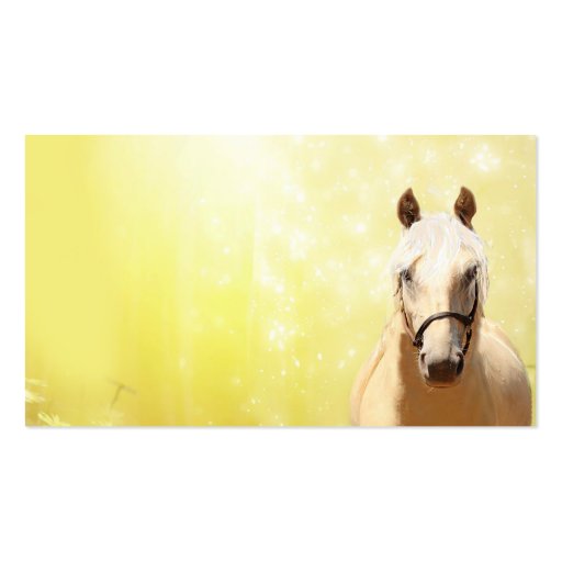 Palomino horse business card template
