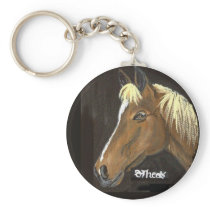 PALOMINO HORSE KEYCHAIN