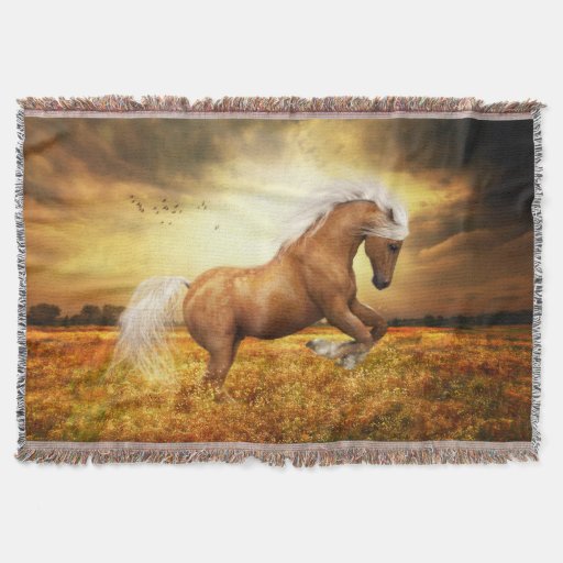 plush horse throw blanket