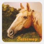 Palomino Horse with Blaze Sticker