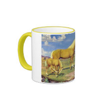 Palomino Mare and Colts mugs