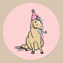 Palomino Party Pony stickers