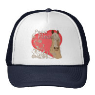 Palomino Paso Fino Heart Scroll Trucker Hats