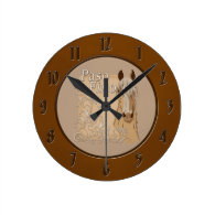 Palomino Paso Fino Style Round Clocks