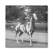 Palomino Pony, 1915 Fridge Magnet