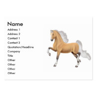 Palomino Saddlebred Horse Business Card